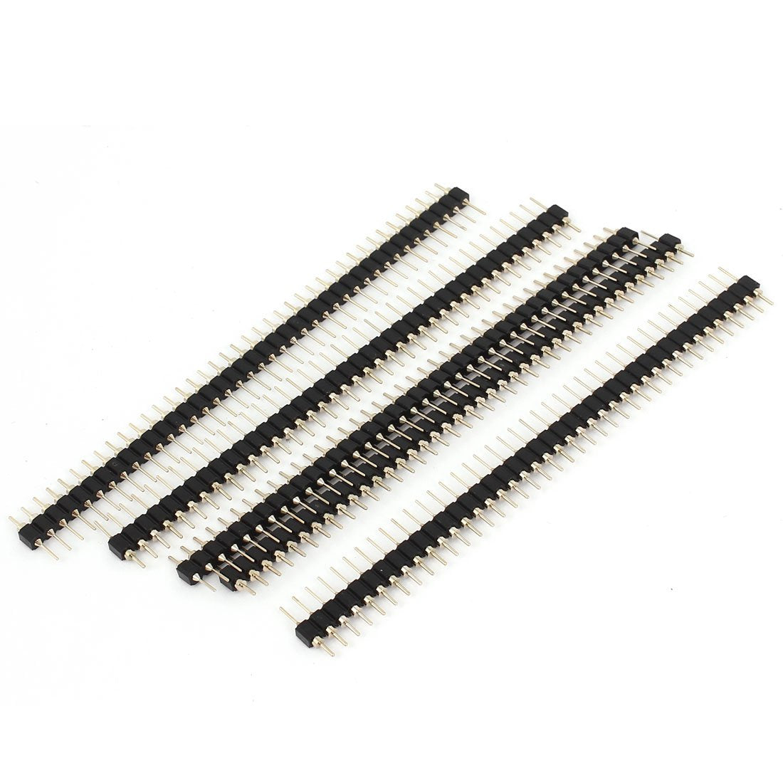 2.54 mm Spacing 40P Straight Male Round PCB Pin Header 5 Pcs