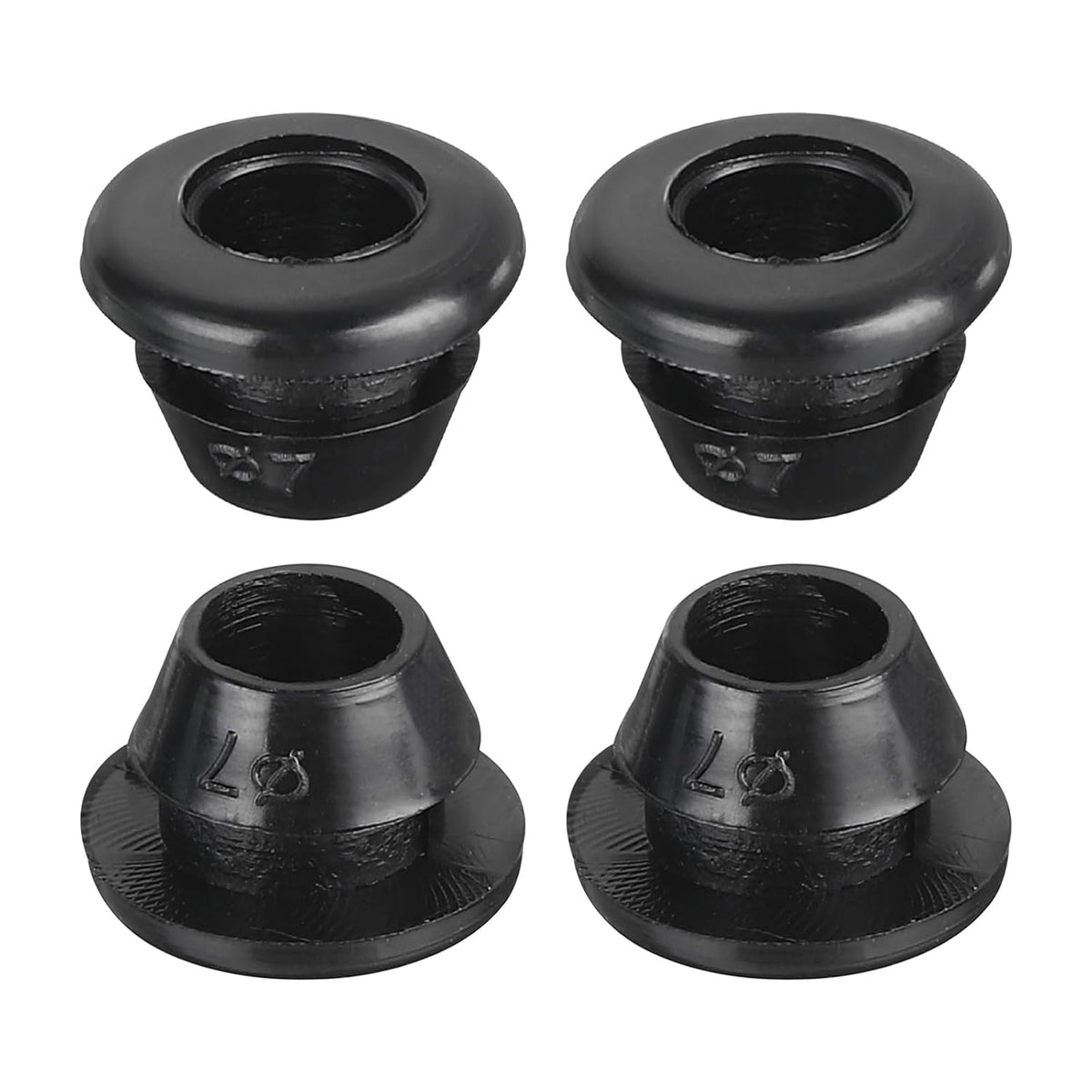 10Pcs Rubber Grommets 8mm Mount Dia, for 5mm ID Rubber Hole Plugs Rubber Wiring Grommets for Firewall Cable Wire Protecting, Black