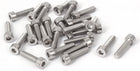 M4x16mm 20mm Length 316 Stainless Steel Hex Socket Head Cap Screws Bolts 25 Pcs