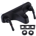Tub/Shower Faucet 8" with Diverter for RV/Mobile Travel Home, Economical Two Handle Classic Shower Faucet Center-Set (Black)