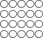 Nitrile Rubber O-Rings, 24mm OD 20mm ID 2mm Width, Metric Sealing Gasket, Pack of 20