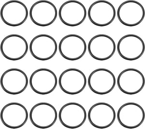 Nitrile Rubber O-Rings, 24mm OD 20mm ID 2mm Width, Metric Sealing Gasket, Pack of 20