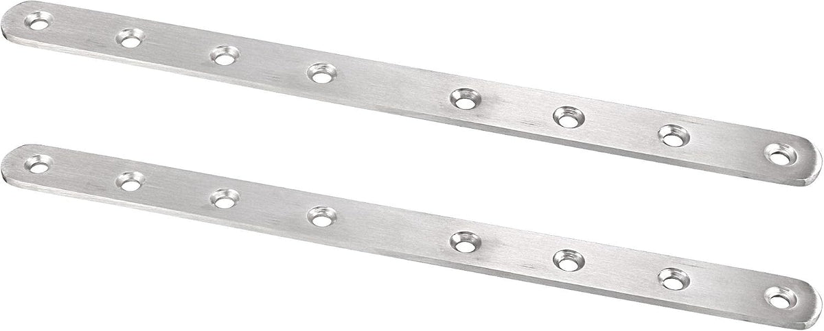 Repair Plate, 245mmx20mm, Flat Fixing Mending Corner Brace Bracket Connector, Pack of 2