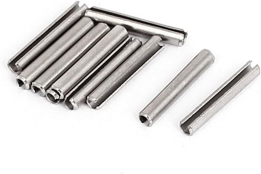 M2x14mm 304 Stainless Steel Split Spring Roll Dowel Pins 10Pcs