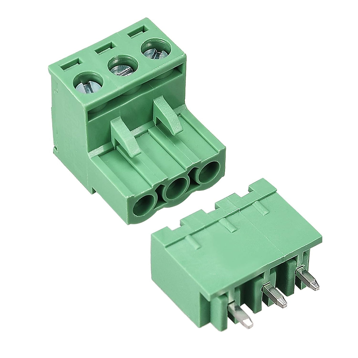 3 Pin 5.08mm Pitch Male Female PCB Screw Terminal Block 20 Sets