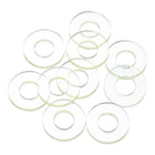 10Pcs PU Flat Washers, 17mm OD 8mm ID 2mm Thick Round Polyurethane Flange Sealing Gasket Spacer for Industrial Electrical Appliance Pipe