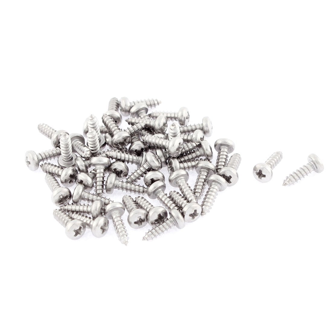 2.9mmx9.5mm Phillips Round Head Self Tapping Screws 50 Pcs