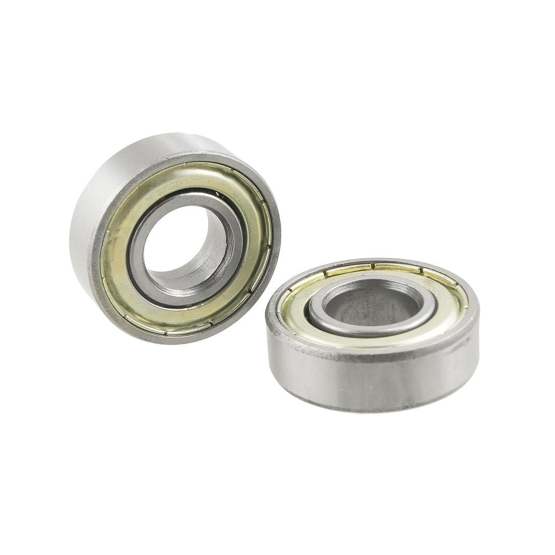 2 Pcs 6203 Dual Metal Shields Deep Groove Ball Bearing 17mm x 40mm x 12mm