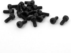 M2.5 x 6mm 12.9 Alloy Steel Hex Socket Head Cap Screw Bolt Black 20pcs