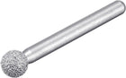 Diamond Mounted Points 60 Grit 10.5mm Brazed Grinder Sphere Head 6mm Shank Grinding Rotary Bit Marble Stone Carving Tool