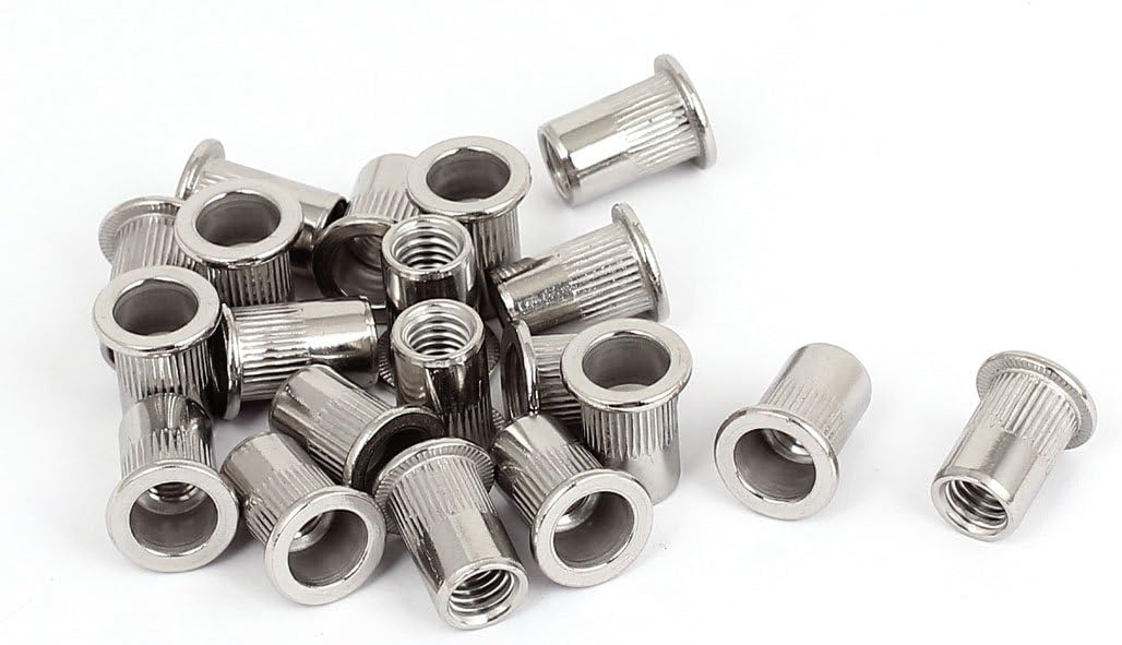 M8x18mm Stainless Steel Blind Rivet Nut Threaded Insert Nutserts 20pcs