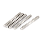 M6x50mm 304 Stainless Steel Double End Threaded Stud Screw Bolt 5Pcs