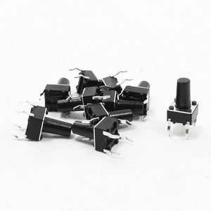 6x6x10 mm 4 Pins Dip PCB Tactile Tact Push Button Switch
