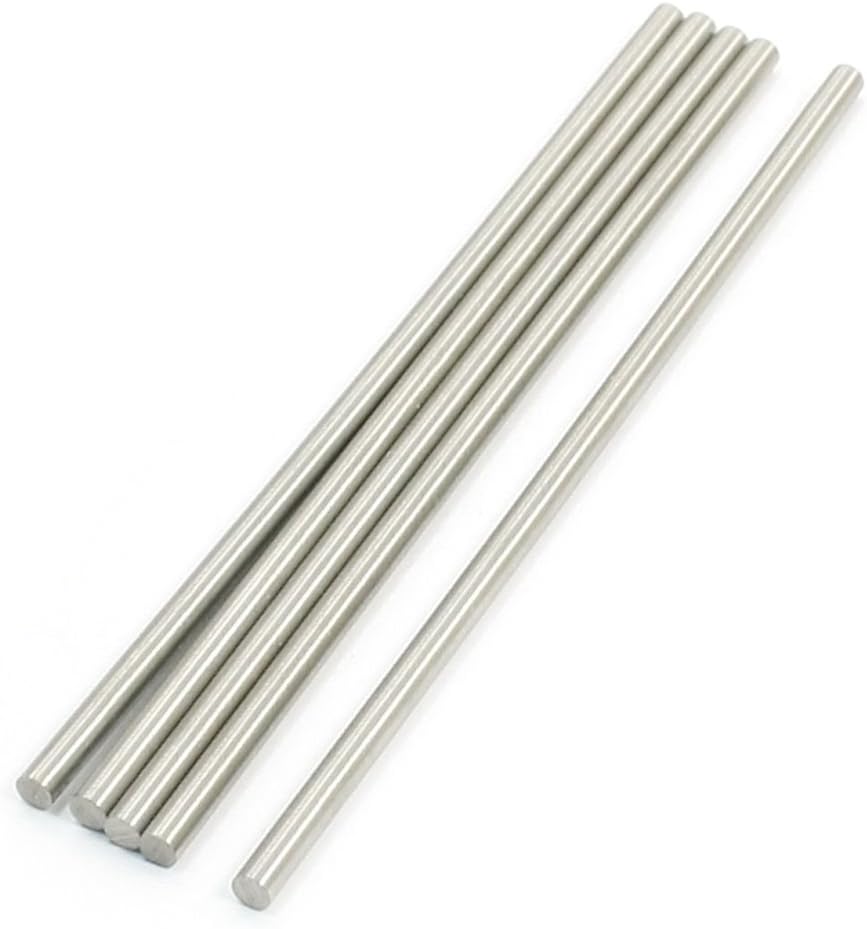 5Pcs HSS 100mm x 3mm Round Rod Stock for RC Airplane Model