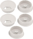 Computer Table 50mm Dia Grommet Cable Tidy Wire Hole Cover 5pcs