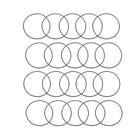 Nitrile Rubber O-Rings, 60mm OD 57mm ID 1.5mm Width, Metric Sealing Gasket, Pack of 20