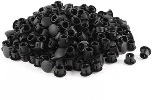 Plastic Locking Panel Hole Plugs 5/16 Inch 8mm Dia. 250 Pcs Black