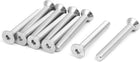 M8x65mm 304 Stainless Steel Flat Head Hex Socket Cap Screws DIN7991 10pcs