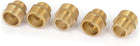 1/2BSP to 3/8BSP Male Thread Brass Pipe Hex Nipple Fitting 5 Pcs
