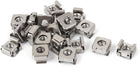 M6 x 1mm Pitch 304 Stainless Steel Floating Cage Nuts 20 Pcs for Sever Rack Cabinet