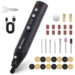 LinkMejor 4V Herramienta Rotativa Inalámbrica Mini, 5 Velocidades con LED y Batería de 2000mAh
