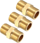 Brass Pipe Fitting Hex Nipple 1/8 BSP Male X 1/8 BSP Male Thread Connector 3pcs