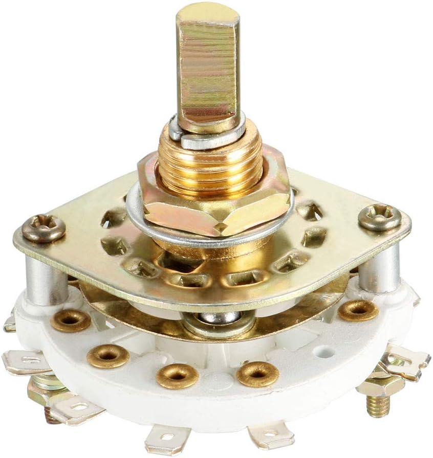10Pin 2P4T 2 Pole 4 Position Selectable Single Deck Band Selector Rotary Switch