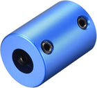 3mm to 8mm Bore Rigid Coupling Set Screw L25XD18 Aluminum Alloy,Shaft Coupler Connector,Motor Accessories,Dark Blue