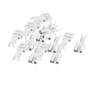 15 Pcs Silver Tone 14mm Length Female Spade Crimp Terminal Connectors