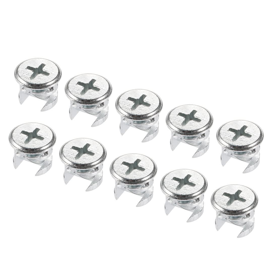 20pcs Furniture Cam Lock Nut Connectors Fittings 13mmx10mm for Cabinet Drawer Wardrobe