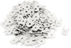 100 Pcs 1/4" Dia Male Insulated Crimp Spade PCB Male Terminal Fasten Connector