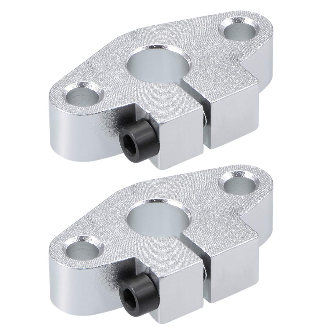 10mm Shaft Support SHF10 Flange Mount Linear Motion Slide Rail Guide Blocks for CNC 3D Printer (Pack of 2)