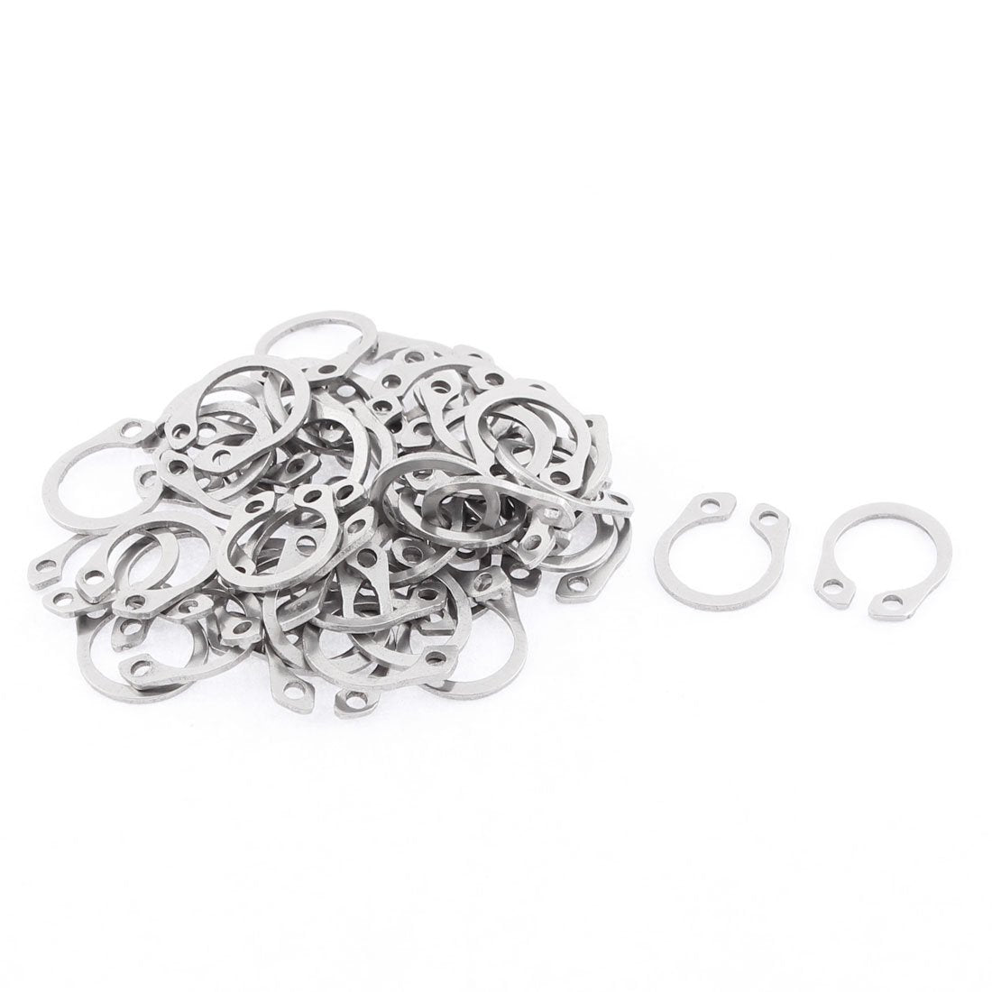 11mm External Internal Circlips C-Clip Retaining Snap Rings 50pcs