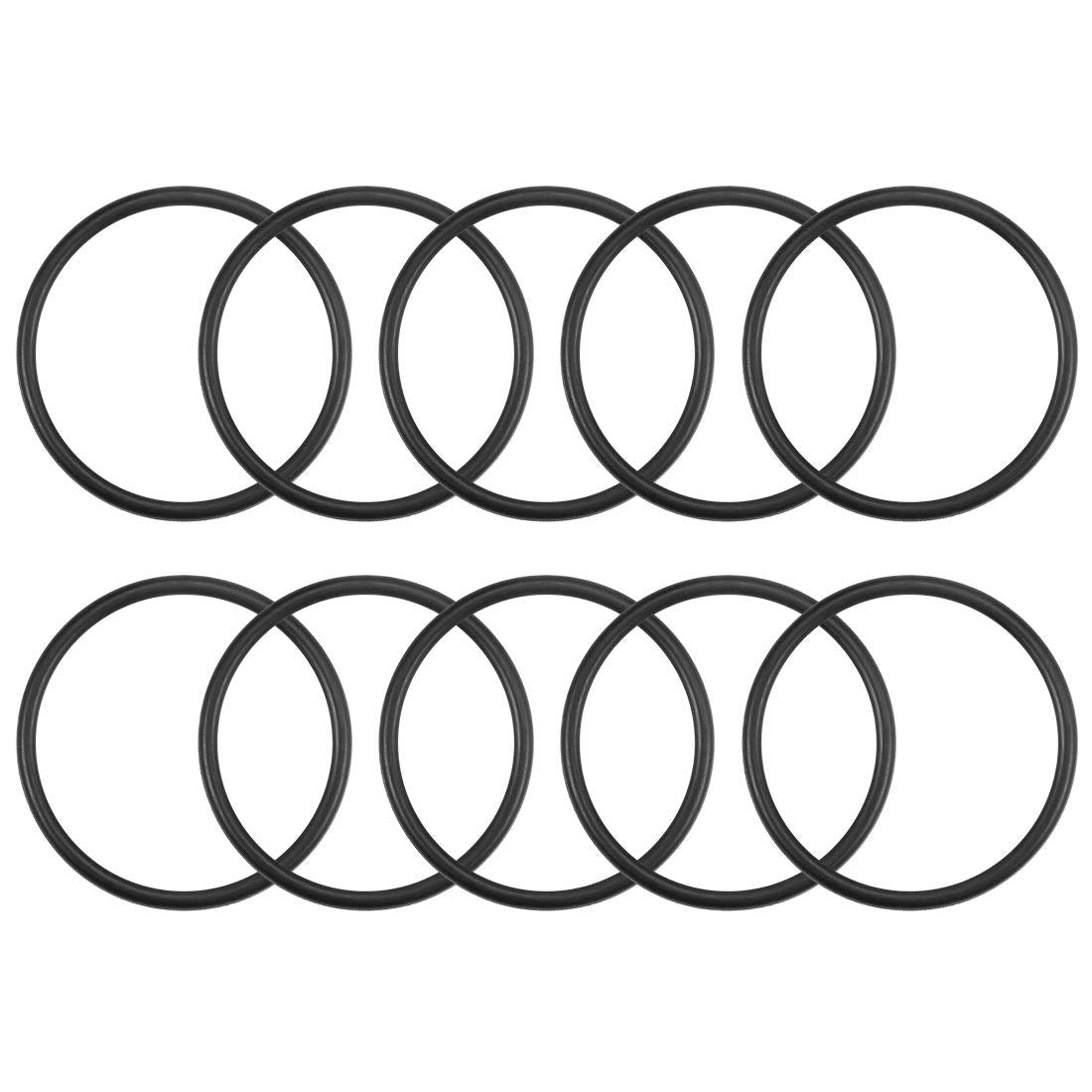 Nitrile Rubber O-Rings 62mm OD 54mm ID 4mm Width, Metric Nitrile Rubber Sealing Gasket, Pack of 10