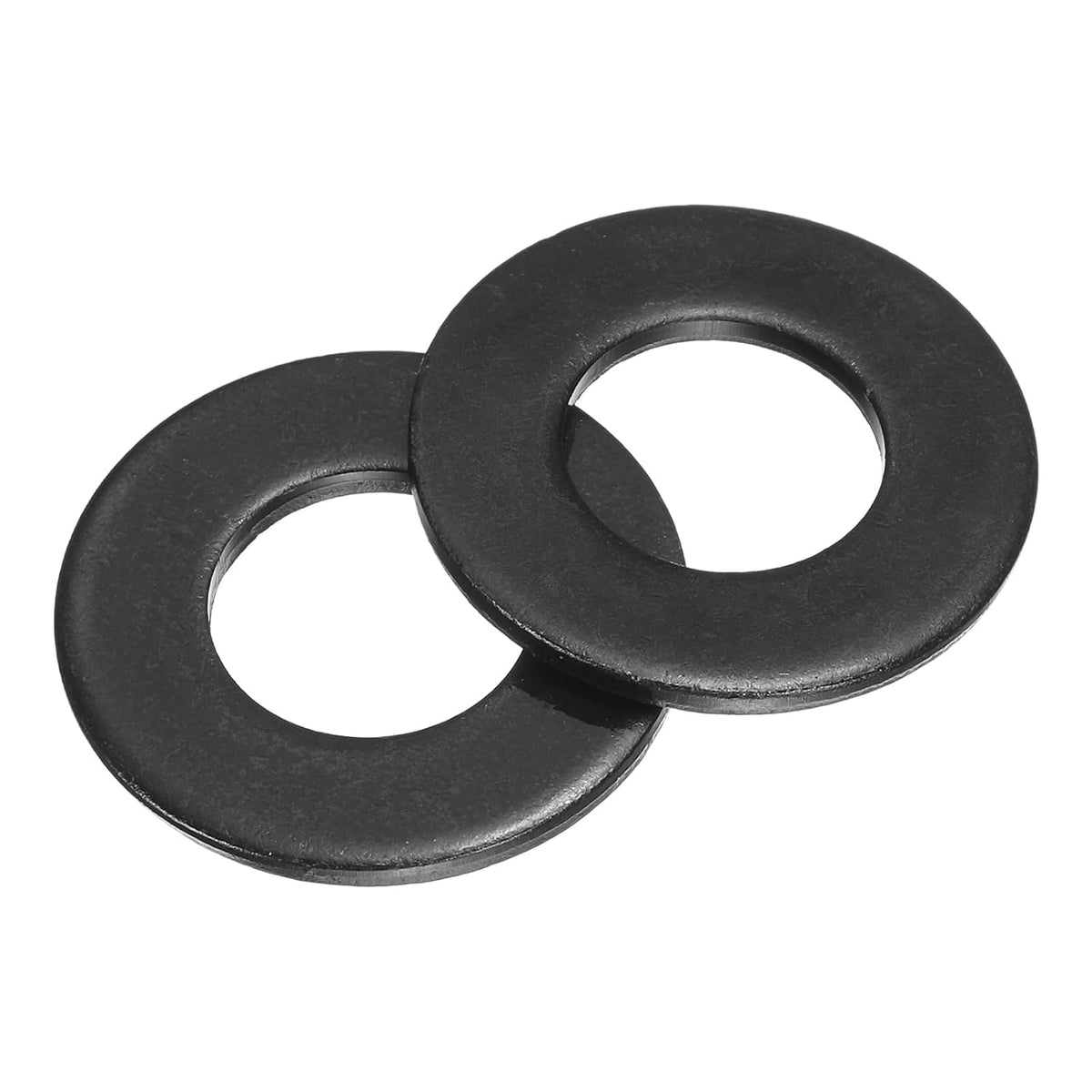 50Pcs 1/2" Fender Washers, Carbon Steel Flat Washer 1" OD, 1/16" Thickness, Metal Fastener Sealing Gasket for Screws and Bolts, Black Oxide