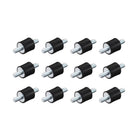 Rubber Mounts 12pcs M4x10mm Male Vibration Isolator Shock Absorber D10mmxH10mm