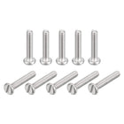 304 Stainless Steel Machine Screws, 20pcs M1.6x8mm Slotted Drive Pan Head Screw Bolts