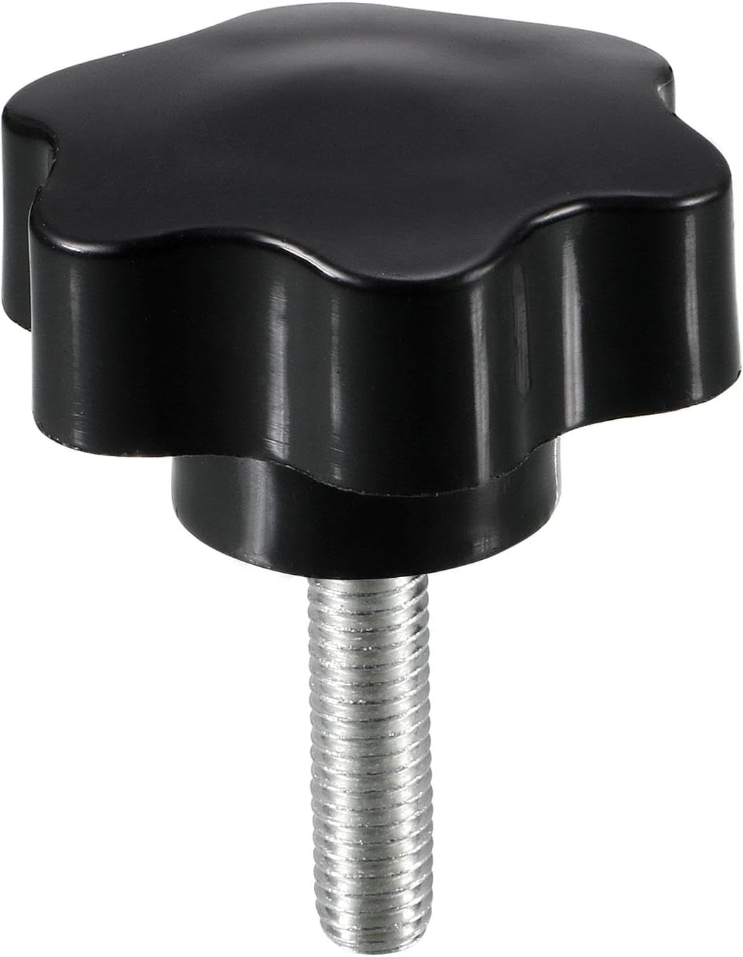 Clamping Screw Knob, 47mm Dia Plum Hex Shaped Grips Star Knob M8 x 30mm Male Thread