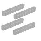 40mmx6mmx6mm 304 Stainless Steel Key Stock Keystock Round Ended 4pcs