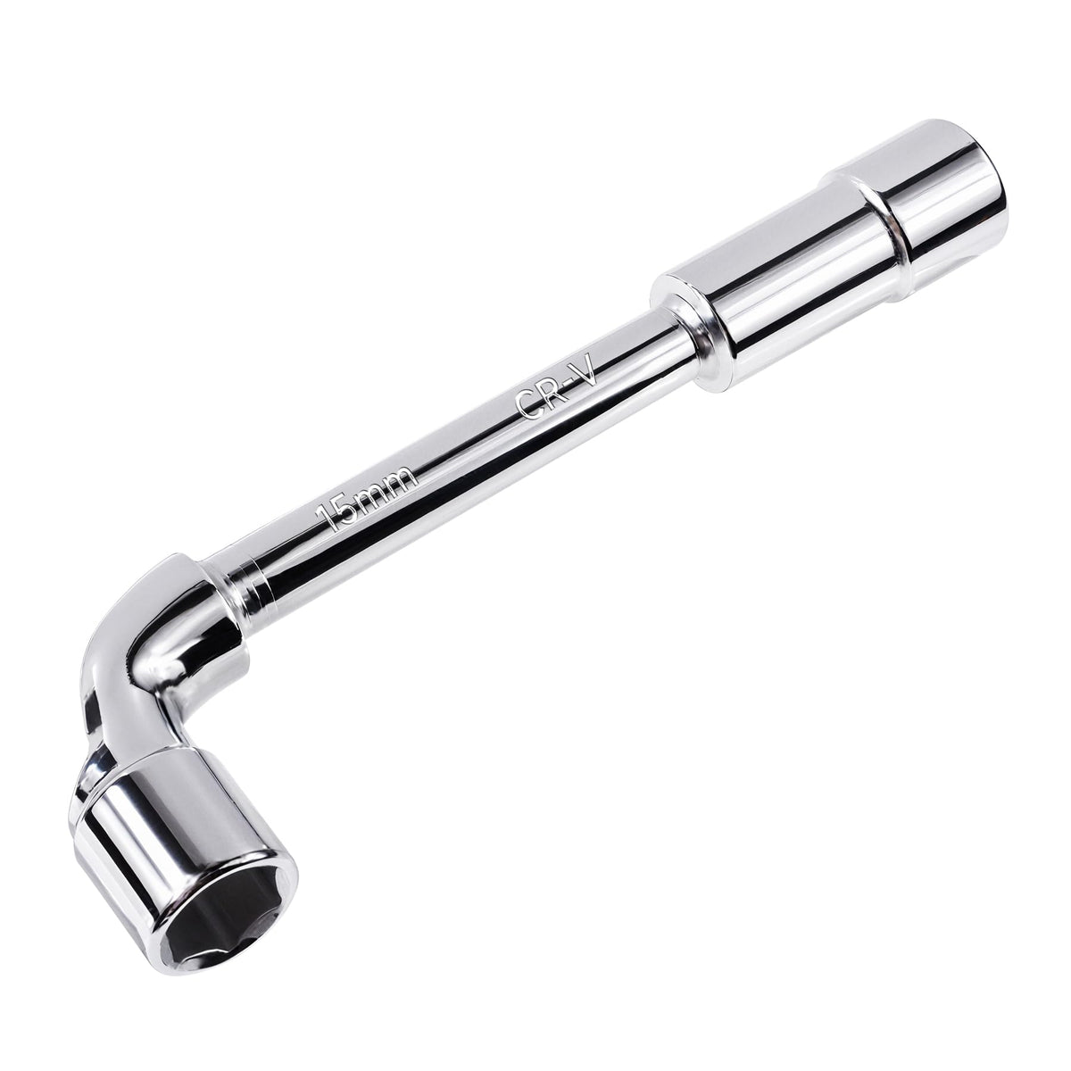 LinkMejor 15mm Metrik L Hex Soket Çekmeç, Elbow Çift-Kafalı Kılıf