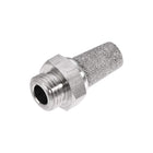 Exhaust Muffler NPT 1/4 Male Thread Sintered 316 Stainless Steel Breather Pneumatic Air Muffler