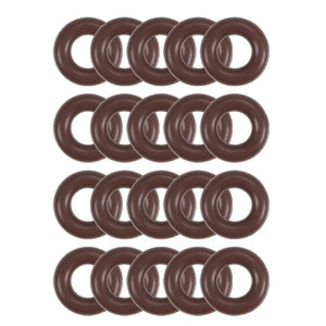 Fluorine Rubber O-Rings 8mm OD 4mm ID 2mm Width, Metric FKM Sealing Gasket, Pack of 20