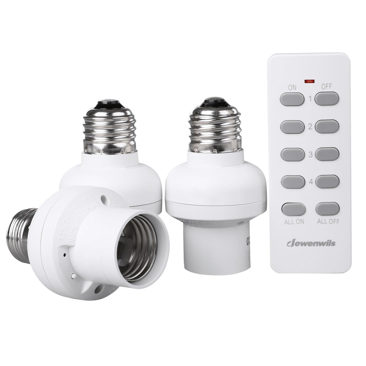 LinkMejor Douille à Ampoule à Commande à Distance, Interrupteur de Douille Lumière Sans Fil