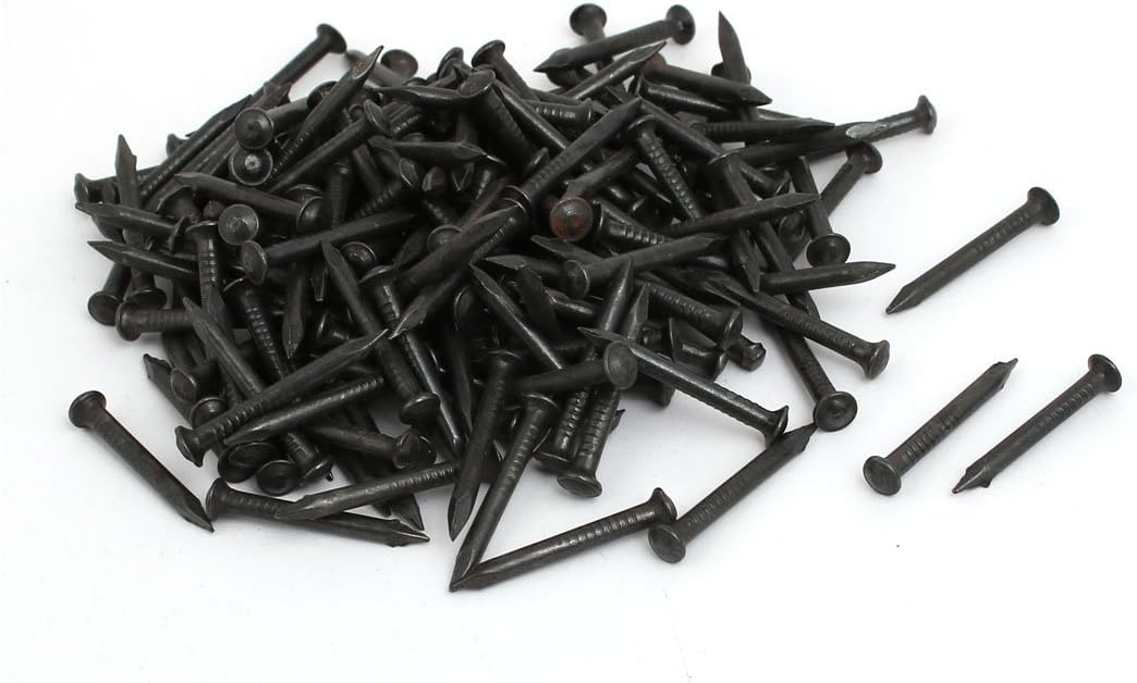 Hardware Nails 1-inch Length Carbon Steel Point Tip Wall Cement Nails Black 200pcs