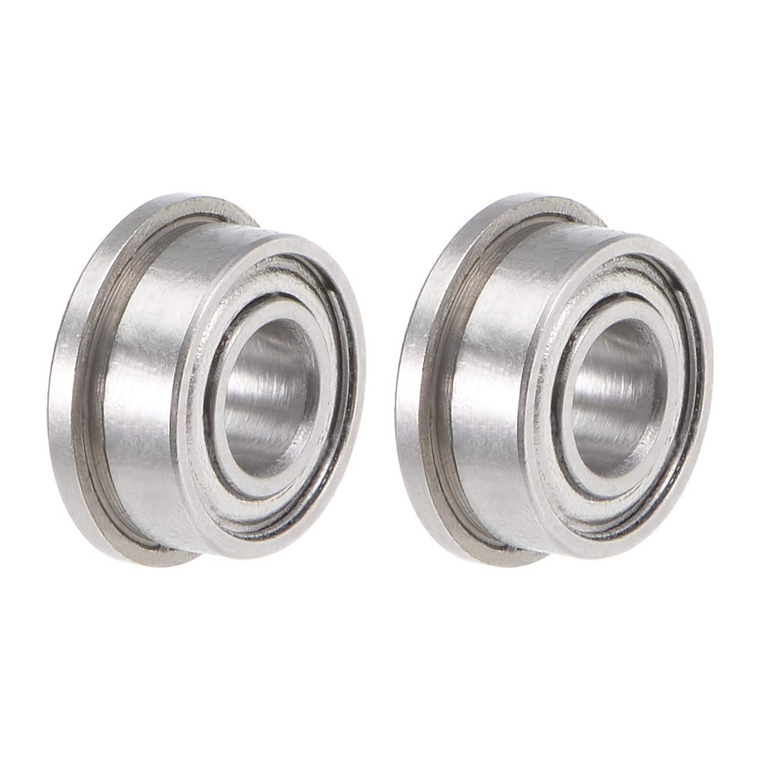 F684ZZ Flange Ball Bearing 4x9x4mm Shielded Chrome Bearings 2pcs