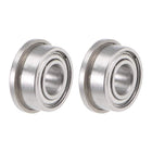 F684ZZ Flange Ball Bearing 4x9x4mm Shielded Chrome Bearings 2pcs