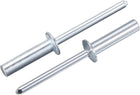50Pcs 3/16"x1" Round Head Closed End Blind Rivets, Zinc-Plated Carbon Steel Grip and Mandrel Cap Blind Rivets, Silver