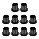 10Pcs Flanged Sleeve Bearing, Plastic Bushing ID 12mm x OD 14mm x Length 15mm POM Bushing, Black