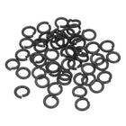 Split Lock Washer, M3 304 Stainless Steel Spring Lock Washer 50pcs, Black