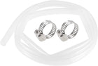 Silicone Tubing 1/2"(12mm) ID 9/16"(14mm) OD 5ft(1.5m) Silicone Rubber Tube Air Hose Water Pipe Clear with Clamps